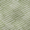 Piper Looms Mayfield Lines AMF918 Green Machine Washable Area Rug Swatch Image