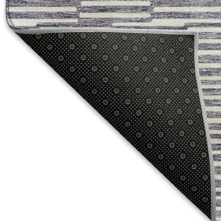 Piper Looms Mayfield Lines AMF918 Lilac Machine Washable Area Rug Backing Image