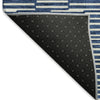 Piper Looms Mayfield Lines AMF918 Navy Machine Washable Area Rug Backing Image