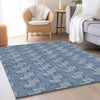 Piper Looms Mayfield Lines AMF918 Navy Machine Washable Area Rug Lifestyle Image Feature
