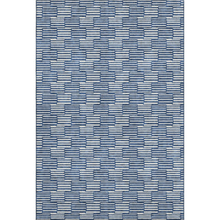 Piper Looms Mayfield Lines AMF918 Navy Machine Washable Area Rug main image