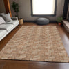 Piper Looms Mayfield Lines AMF918 Paprika Machine Washable Area Rug Lifestyle Image Feature