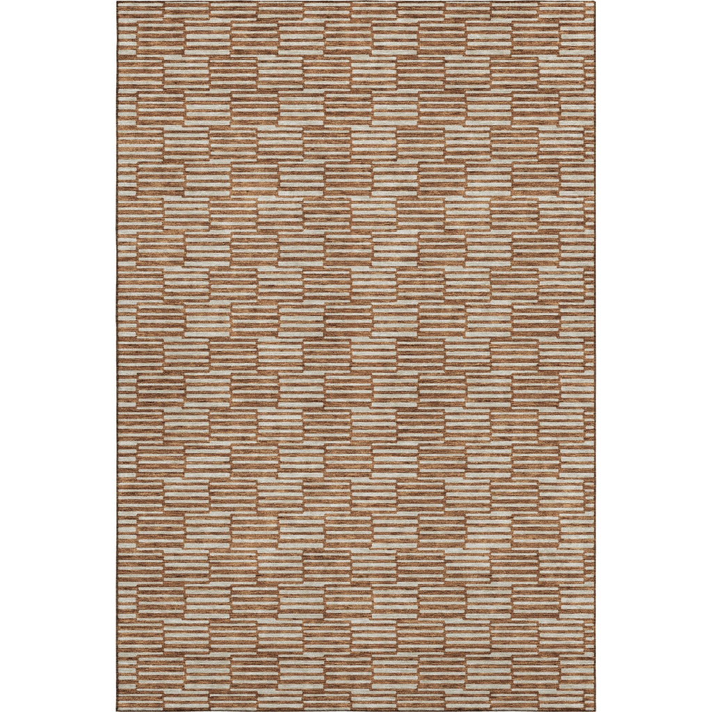 Piper Looms Mayfield Lines AMF918 Paprika Machine Washable Area Rug main image