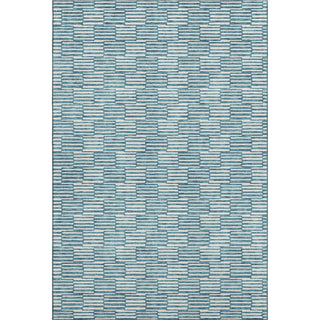 Piper Looms Mayfield Lines AMF918 Teal Machine Washable Area Rug main image