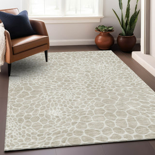 Piper Looms Mayfield Geometric AMF919 Beige Machine Washable Area Rug Lifestyle Image Feature