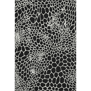 Piper Looms Mayfield Geometric AMF919 Black Machine Washable Area Rug main image