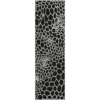 Piper Looms Mayfield Geometric AMF919 Black Machine Washable Area Rug Runner Main Image