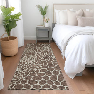Piper Looms Mayfield Geometric AMF919 Brown Machine Washable Area Rug Runner Lifestyle Image Feature