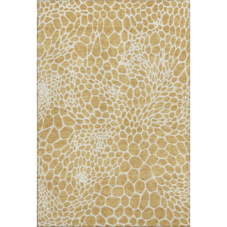 Piper Looms Mayfield Geometric AMF919 Gold Machine Washable Area Rug main image