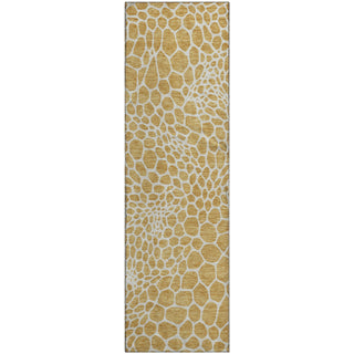 Piper Looms Mayfield Geometric AMF919 Gold Machine Washable Area Rug Runner Main Image