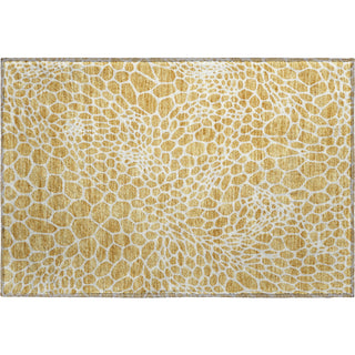 Piper Looms Mayfield Geometric AMF919 Gold Machine Washable Area Rug Scatter Main Image
