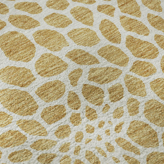 Piper Looms Mayfield Geometric AMF919 Gold Machine Washable Area Rug Swatch Image