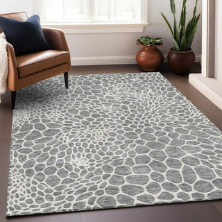 Piper Looms Mayfield Geometric AMF919 Gray Machine Washable Area Rug Lifestyle Image Feature