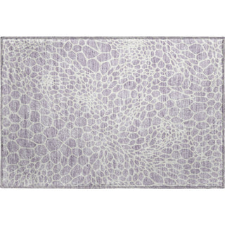 Piper Looms Mayfield Geometric AMF919 Lilac Machine Washable Area Rug Scatter Main Image