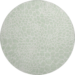Piper Looms Mayfield Geometric AMF919 Mint Machine Washable Area Rug Round Main Image