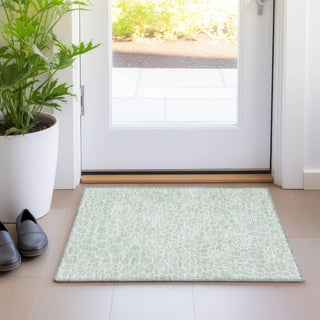 Piper Looms Mayfield Geometric AMF919 Mint Machine Washable Area Rug Scatter Lifestyle Image Feature