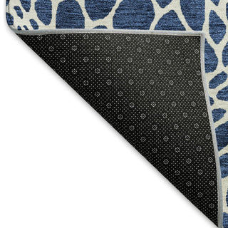 Piper Looms Mayfield Geometric AMF919 Navy Machine Washable Area Rug Backing Image