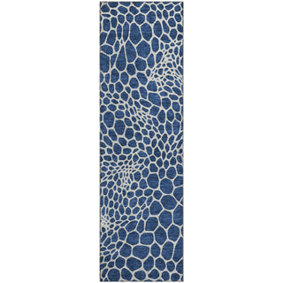 Piper Looms Mayfield Geometric AMF919 Navy Machine Washable Area Rug Runner Main Image