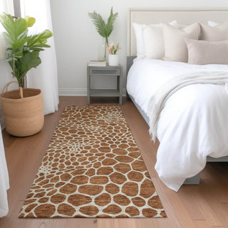 Piper Looms Mayfield Geometric AMF919 Paprika Machine Washable Area Rug Runner Lifestyle Image Feature