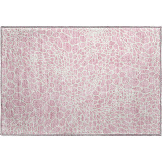 Piper Looms Mayfield Geometric AMF919 Pink Machine Washable Area Rug Scatter Main Image