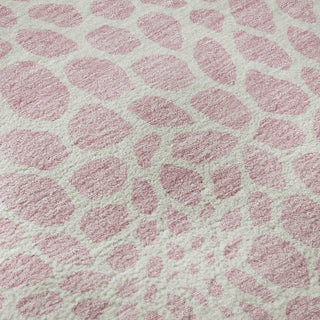 Piper Looms Mayfield Geometric AMF919 Pink Machine Washable Area Rug Swatch Image