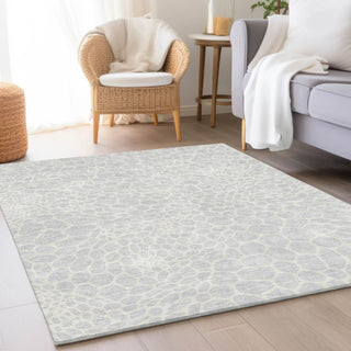 Piper Looms Mayfield Geometric AMF919 Silver Machine Washable Area Rug Lifestyle Image Feature