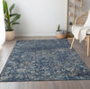 Piper Looms Mayfield Ornate AMF92 Blue Machine Washable Area Rug Lifestyle Image Feature