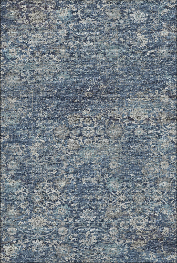 Piper Looms Mayfield Ornate AMF92 Blue Machine Washable Area Rug main image