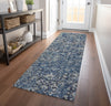 Piper Looms Mayfield Ornate AMF92 Blue Machine Washable Area Rug Runner Lifestyle Image Feature