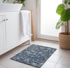 Piper Looms Mayfield Ornate AMF92 Blue Machine Washable Area Rug Scatter Lifestyle Image Feature