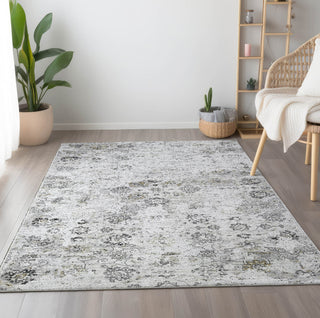 Piper Looms Mayfield Ornate AMF92 Dove Machine Washable Area Rug Lifestyle Image Feature