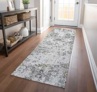 Piper Looms Mayfield Ornate AMF92 Dove Machine Washable Area Rug Runner Lifestyle Image Feature