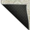 Piper Looms Mayfield Damask AMF920 Beige Machine Washable Area Rug Backing Image
