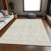 Piper Looms Mayfield Damask AMF920 Beige Machine Washable Area Rug Lifestyle Image Feature