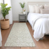 Piper Looms Mayfield Damask AMF920 Beige Machine Washable Area Rug Runner Lifestyle Image Feature