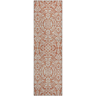 Piper Looms Mayfield Damask AMF920 Coral Machine Washable Area Rug Runner Main Image