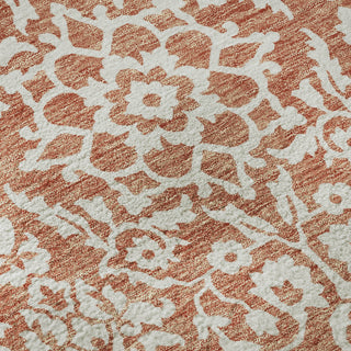 Piper Looms Mayfield Damask AMF920 Coral Machine Washable Area Rug Swatch Image