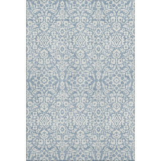 Piper Looms Mayfield Damask AMF920 Denim Machine Washable Area Rug main image