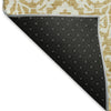 Piper Looms Mayfield Damask AMF920 Gold Machine Washable Area Rug Backing Image
