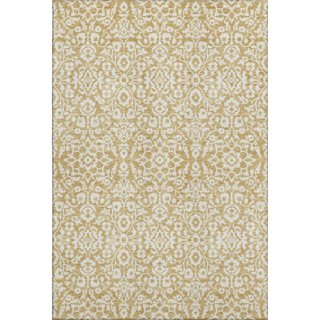 Piper Looms Mayfield Damask AMF920 Gold Machine Washable Area Rug main image