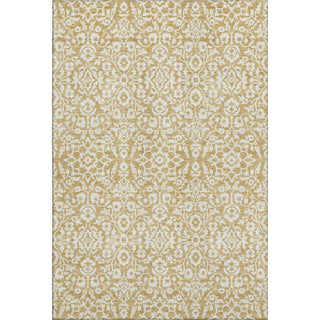 Piper Looms Mayfield Damask AMF920 Gold Machine Washable Area Rug main image