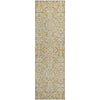 Piper Looms Mayfield Damask AMF920 Gold Machine Washable Area Rug Runner Main Image