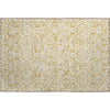 Piper Looms Mayfield Damask AMF920 Gold Machine Washable Area Rug Scatter Main Image