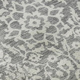 Piper Looms Mayfield Damask AMF920 Gray Machine Washable Area Rug Swatch Image
