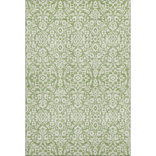 Piper Looms Mayfield Damask AMF920 Green Machine Washable Area Rug main image