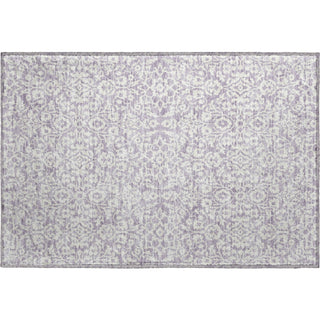 Piper Looms Mayfield Damask AMF920 Lavender Machine Washable Area Rug Scatter Main Image