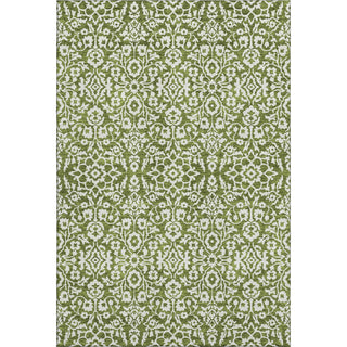 Piper Looms Mayfield Damask AMF920 Olive Machine Washable Area Rug main image