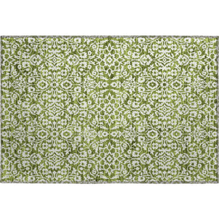 Piper Looms Mayfield Damask AMF920 Olive Machine Washable Area Rug Scatter Main Image