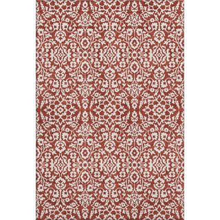 Piper Looms Mayfield Damask AMF920 Red Machine Washable Area Rug main image
