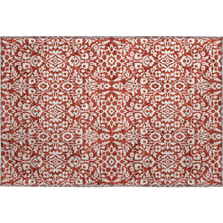 Piper Looms Mayfield Damask AMF920 Red Machine Washable Area Rug Scatter Main Image